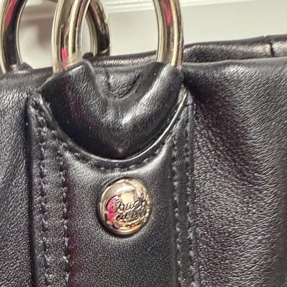 Coach Kristin y2K bag black leather with silver hardware and extra strap - Picture 4 of 12